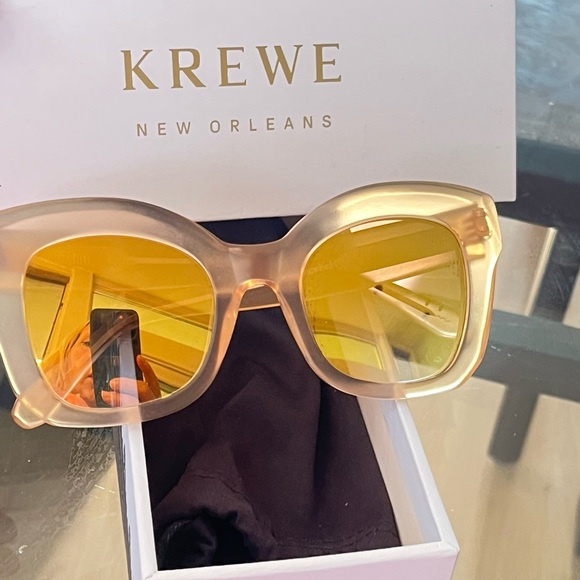 Flash Sale!??KREWE Sunglasses with Yellow Lenses main image 6